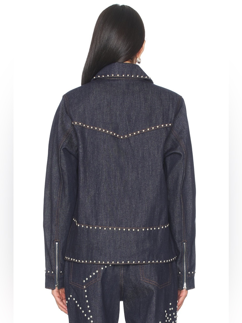 Sunburst Jacket Understated Leather Size L $276 MSRP EUC Western Studded - Picture 4 of 10
